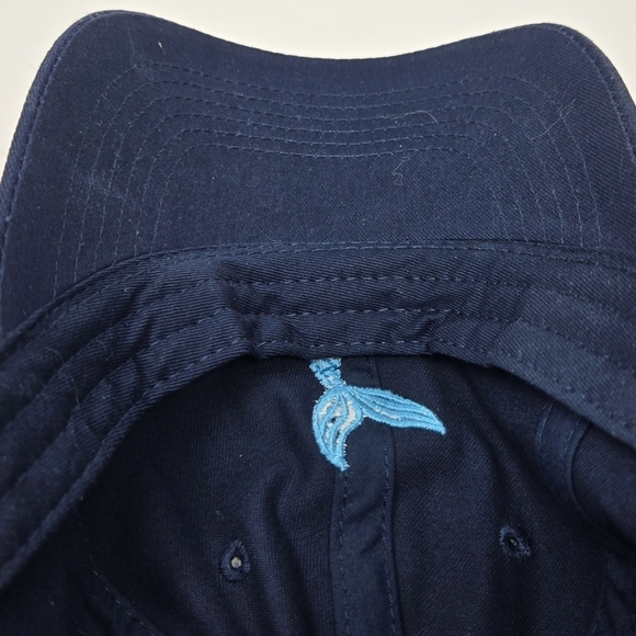 LIFE IS GOOD NAVY BLUE BASEBALL HAT CAP LIGHT BLUE MERMAID TAIL WOMEN OS COTTON - Picture 9 of 15